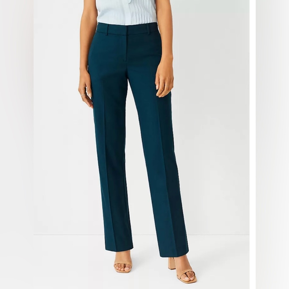 Ann Taylor The Petite Sophia Straight Pant in Airy Wool Blend
